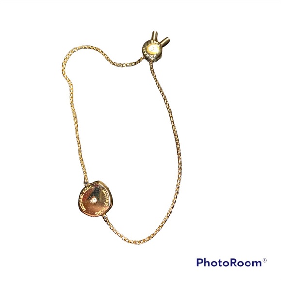 Michael Kors Yellow Gold Tone Crystal Pave Set Bracelet - Picture 5 of 5